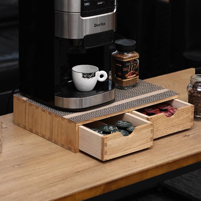 DDYURI Storage Drawer Holder for Capsules Coffee Pod K-cup Organizer /2 Drawers - Image 9