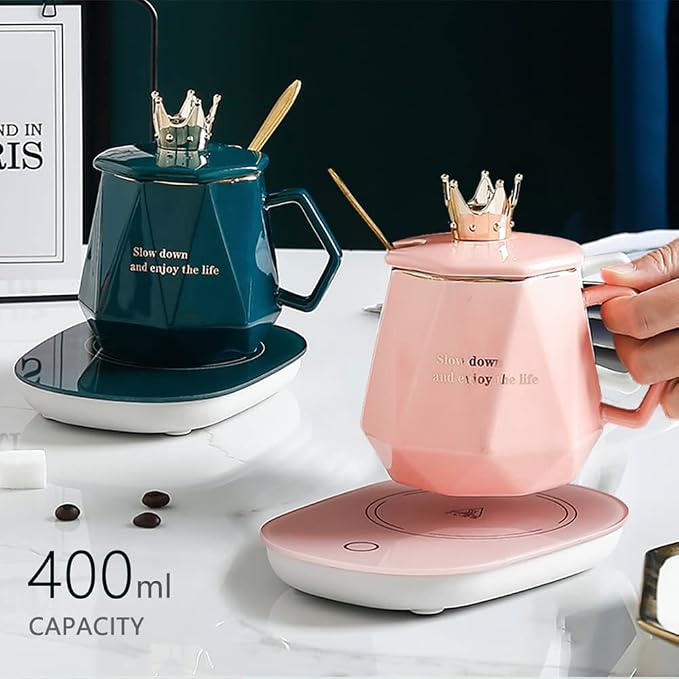 Best Gift for Mother's Day,Easter Coffee Warmer for Desk - Image 6