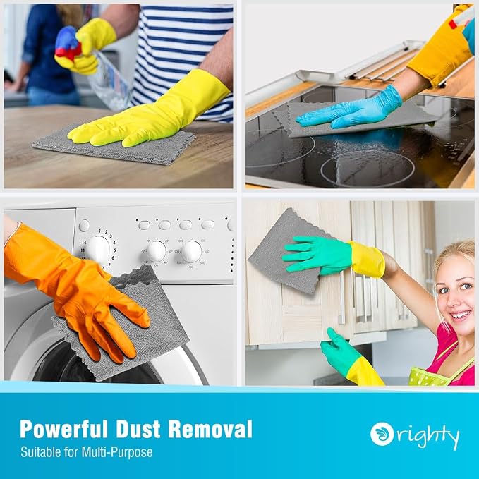Orighty Microfiber Cleaning Cloth, 800 Pack Highly Absorbent Cleaning Rags - Image 6