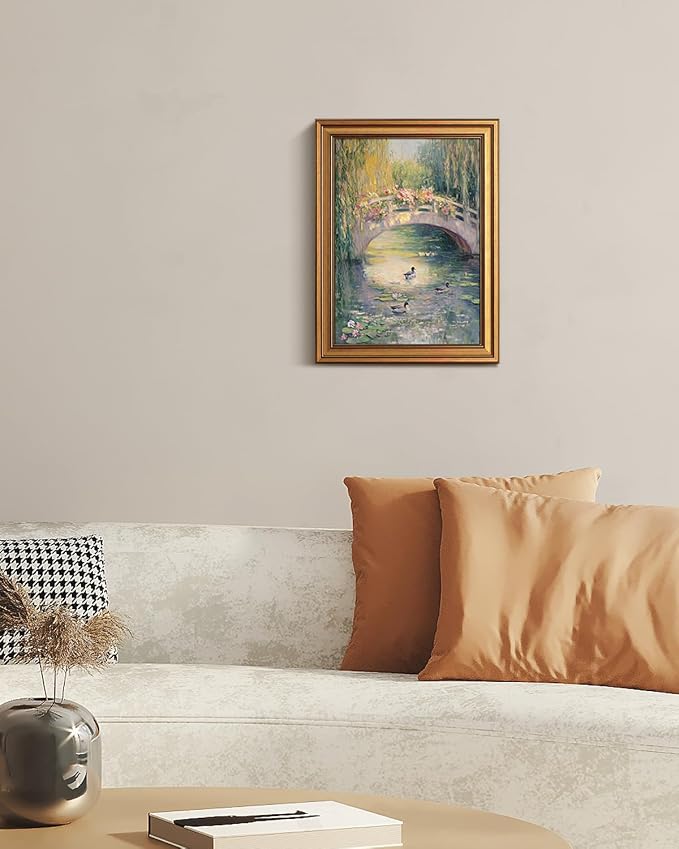 VIYYIEA Gold Framed Canvas Wall Art, Dark Hummingbird PhotoArt Prints Home Decor - Image 7