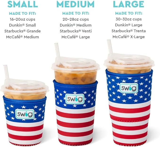 Swig Life Small Iced Cup Coolie, Standard 22oz Iced Coffee Cup Insulator Sleeve - Image 4