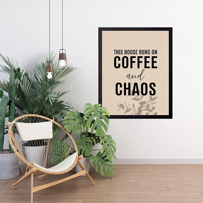 Lawrence Williams Designs This House Runs on Coffee and Chaos Poster - Image 4