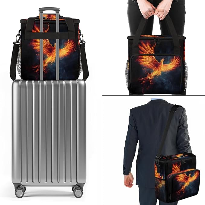 Phoenix Coffee Maker Travel Bag, Portable Storage Tote Bag - Image 7