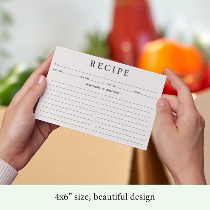Neatz Classic Recipe Cards, 4x6 Inches, Double Sided. Thick Card Stock. Perfect - Image 8