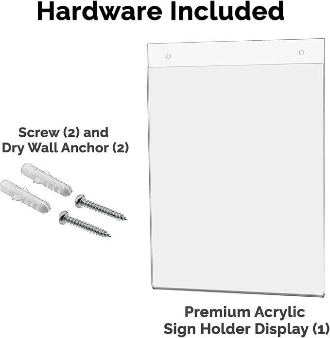 5 Pack 8" x 10" Wall Sign Holder - Image 7