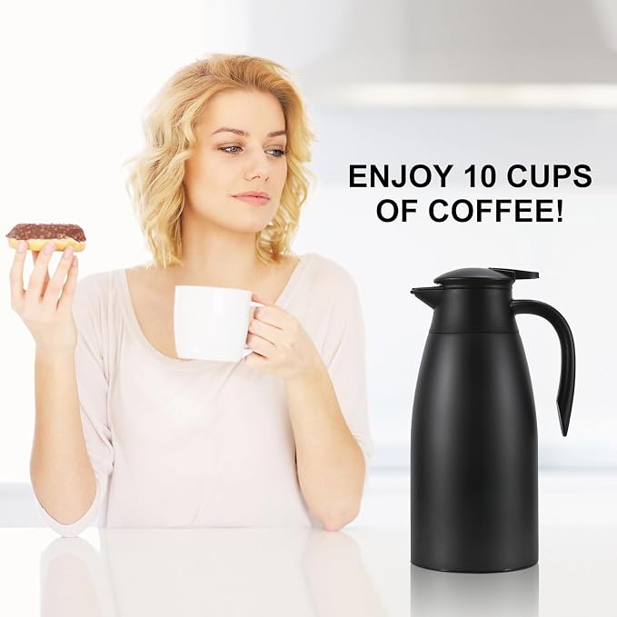 Thermal Coffee Carafe, Updated Insulated Stainless Steel Coffee Carafes - Image 7