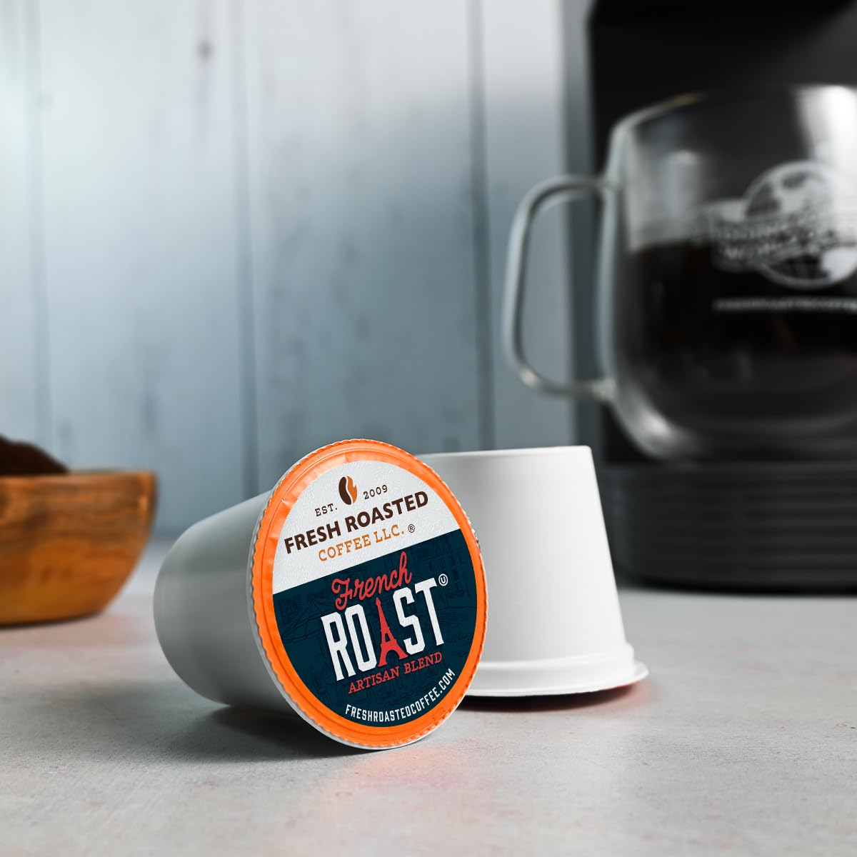Fresh Roasted Coffee, Bold Artisan Blend Variety Pack, K-Cup Compatible, 96 Pods