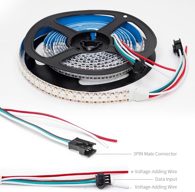 Individually Addressable RGB LED Strip 6.5FT 144LEDs/M 5050 SMD - Image 7