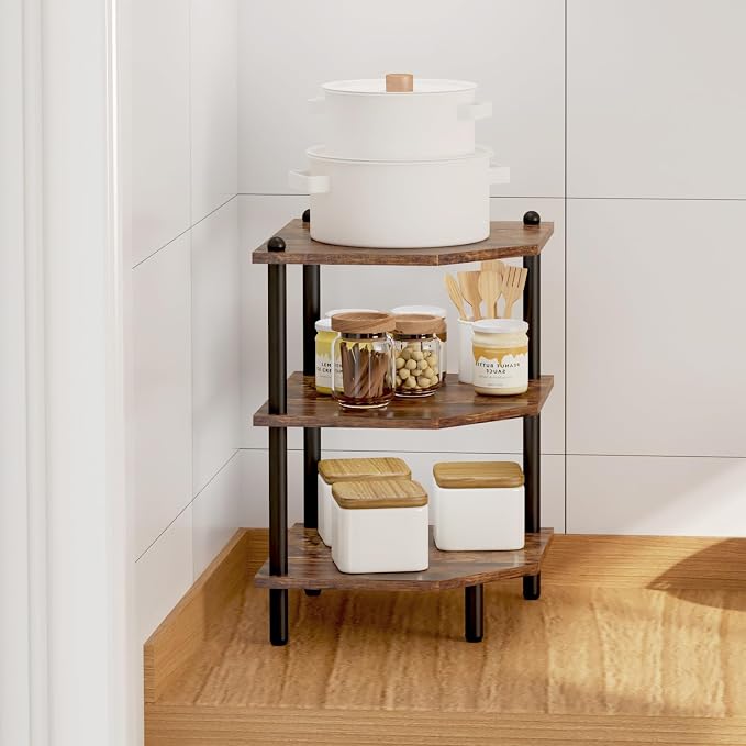 Corner Shelf Stand for Desk - Image 8