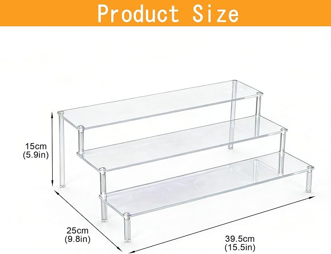 Acrylic 3-Tier Wine Rack Display Shelf, Liquor Bottle Holder and Bar - Image 7