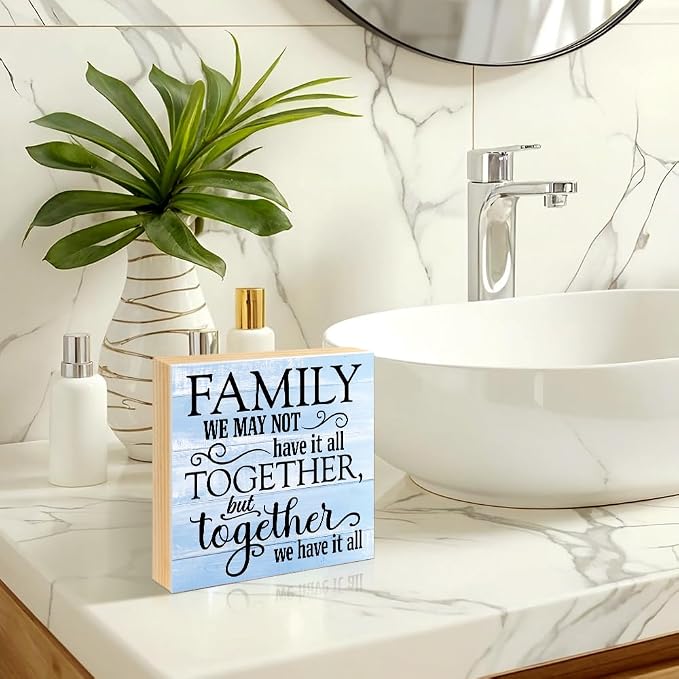 We May Not Have It All Together But Together We Have It All Box Sign Rustic - Image 6