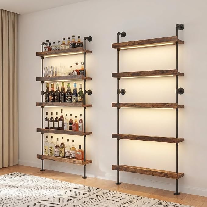 5-Tier Wall Mounted Wine Rack - Image 7