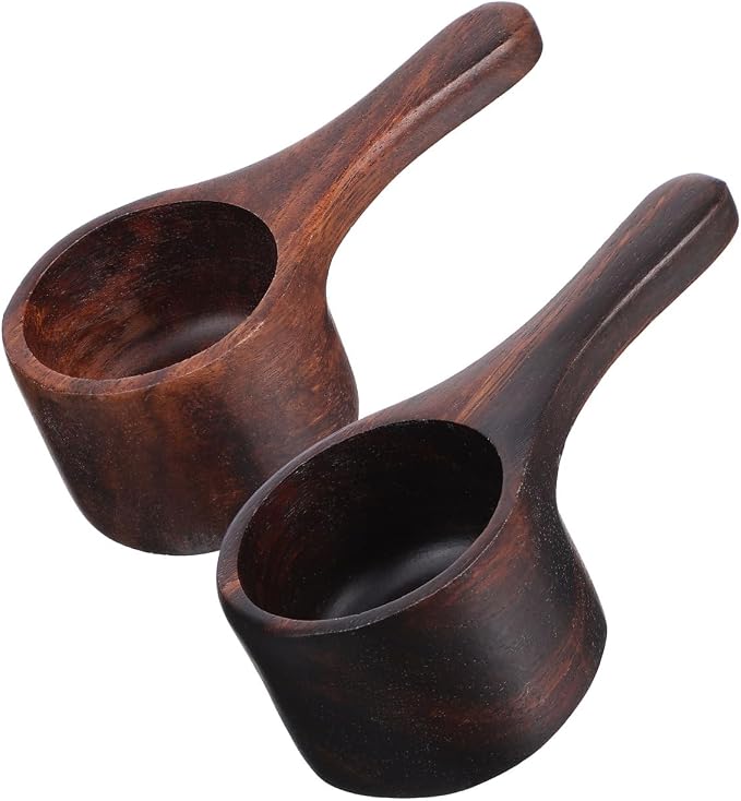 Yardwe Coffee Scoop 2 Pcs, Wooden Mini Measuring Spoon 3.93 x 1.96 x 1.57 Inch - Image 8
