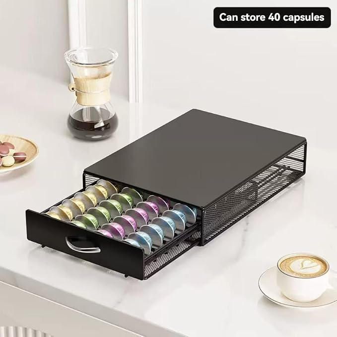 Coffee Pod Drawers, K Cup Storage, Holds Up to 40 Capsules - Image 5