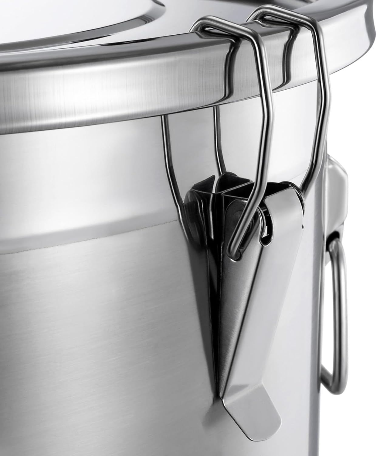 1623 OZ Stainless Steel Canister Rice Cereal Grain Storage Containers with Lid Airtight Coffee Bean Storage Milk Flour Sugar Food Storage for Home Bar Restaurant (48L/1623 OZ)