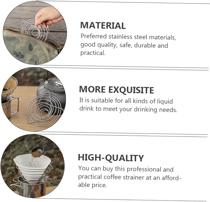 TEHAUX Stainless Steel Manual Coffee Filter Funnel - Image 9