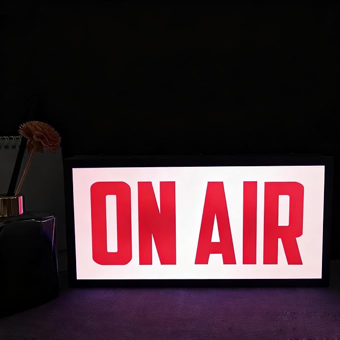 On Air LED Sign Light with Bright Red Glowing Light, Many Lighting Modes - Image 7