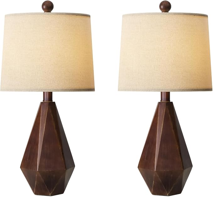 PoKat 20.25" Farmhouse Table Lamps Set of 2 - Image 9