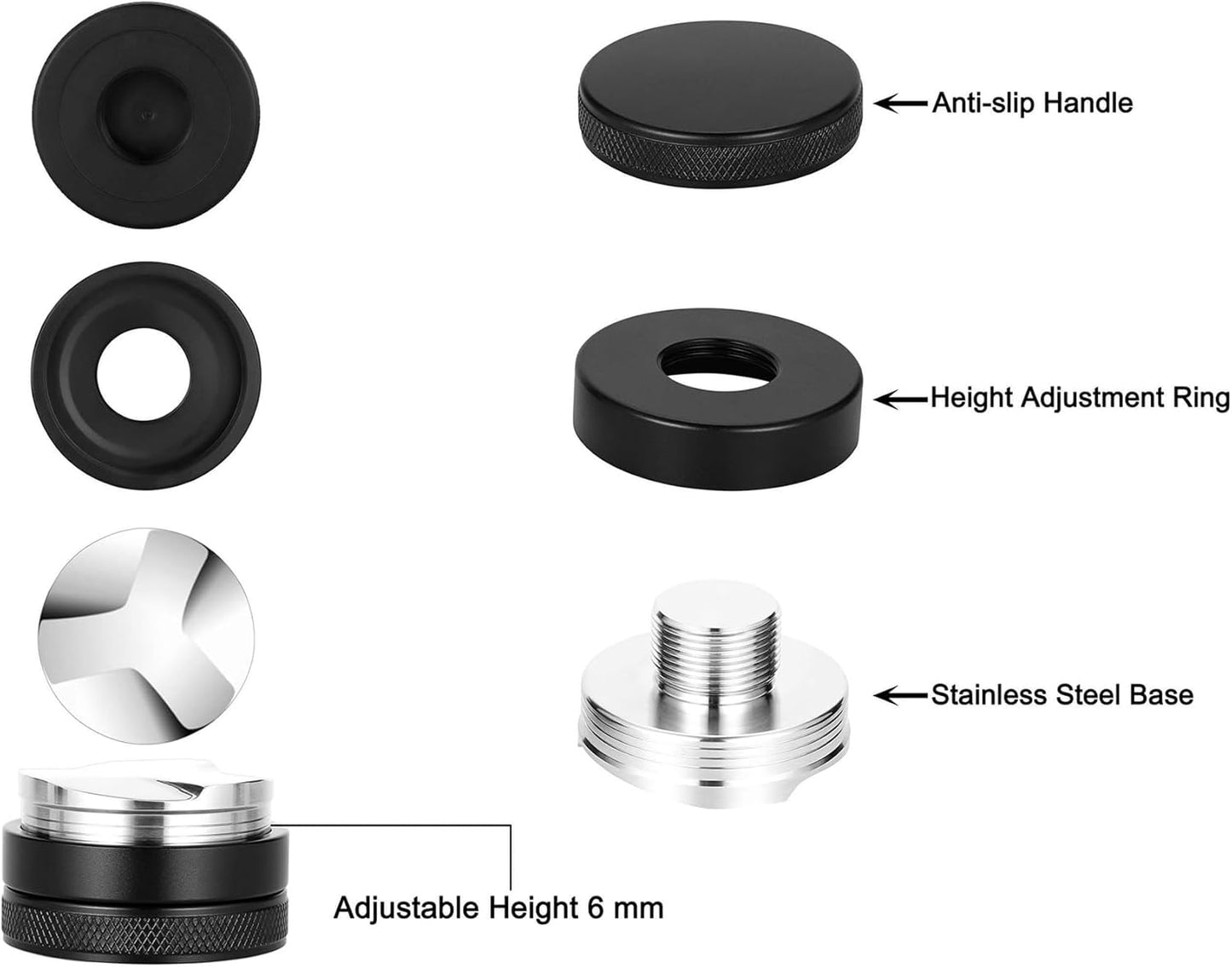 Apexstone 58.5mm Coffee Distributor, 58.5mm Coffee Leveler, Coffee Distributor 58.5mm, Coffee Distribution Tool 58.5mm