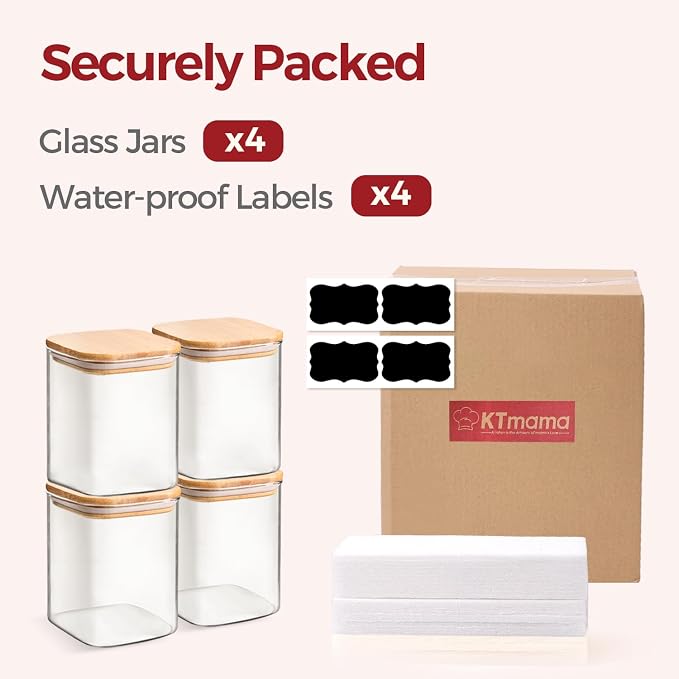 1Qt Airtight Glass Canisters - Image 8