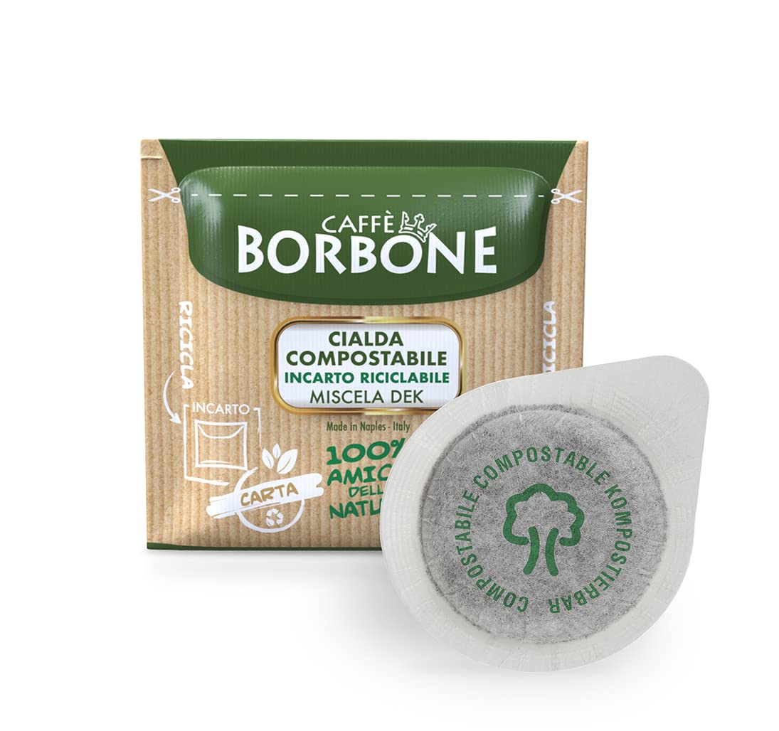 Caff%C3%A8BorboneAmerica Caffè Borbone Espresso Paper Pods, Green Blend, Decaffeinated, Medium