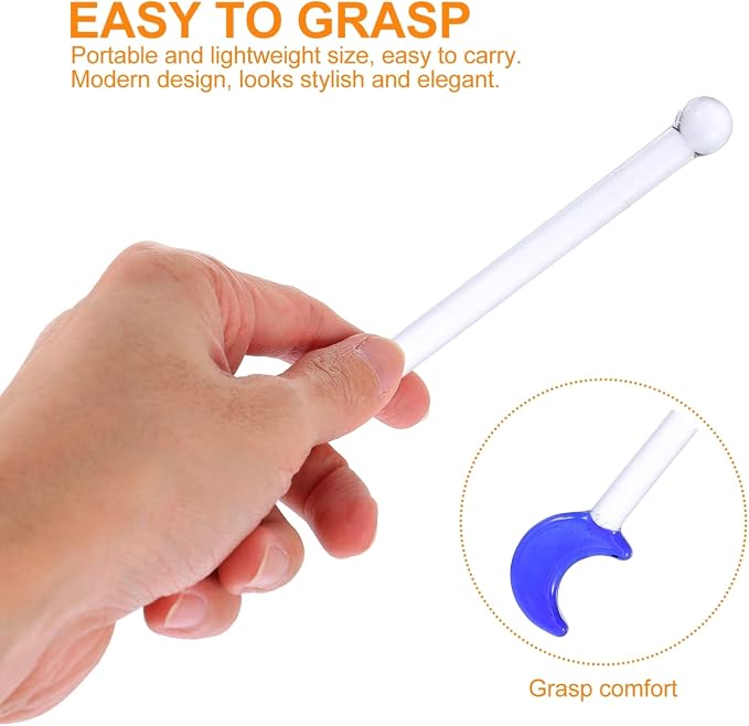 5pcs Reusable Cocktail Stirrers Adorable Moon-shaped Drink Mixers - Image 9