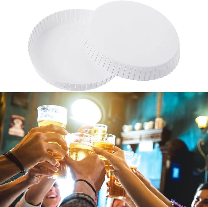 KISSHAKE 100 PCS Disposable Cup Cover Hot Lid Recycled Drinking Lid Coffee Cup - Image 7