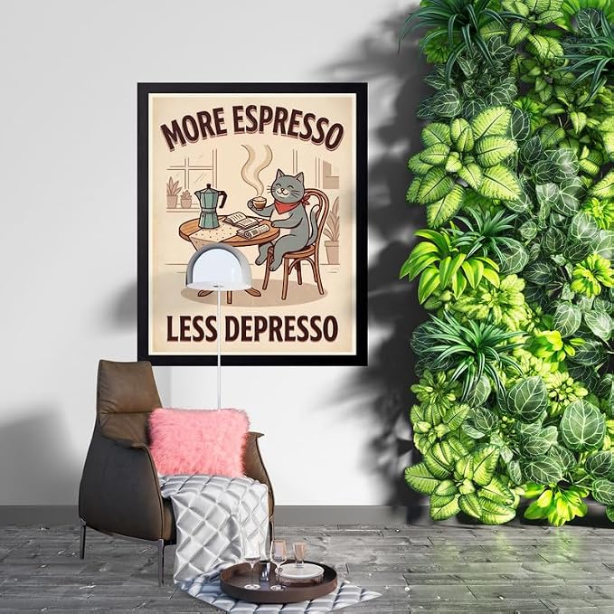 Lawrence Williams Designs Coffee Cat Poster - Image 7