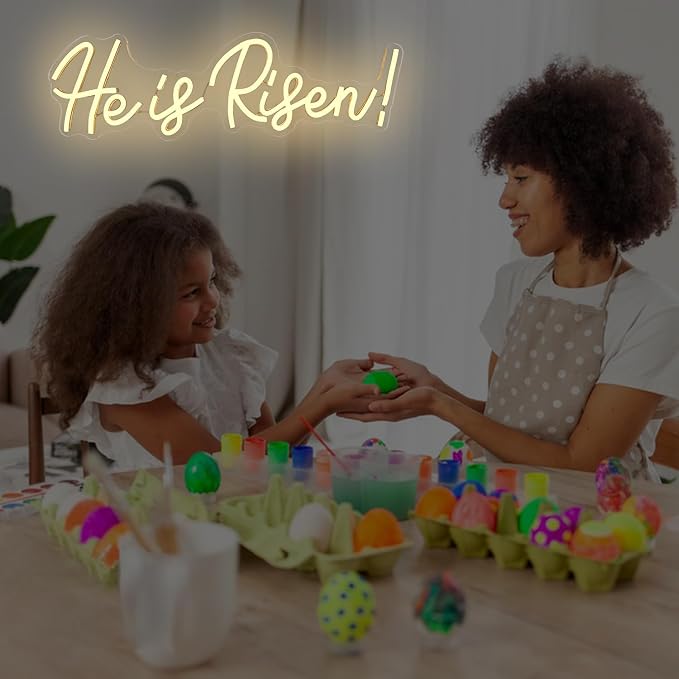 He Is Risen Neon Sign for Wall Decor Easter Led Sign Easter Decorations - Image 7