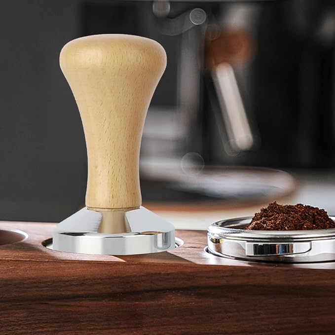 Coffee Tamper, Stainless Steel Espresso Coffee Bean Press Base Espresso Tamper - Image 7