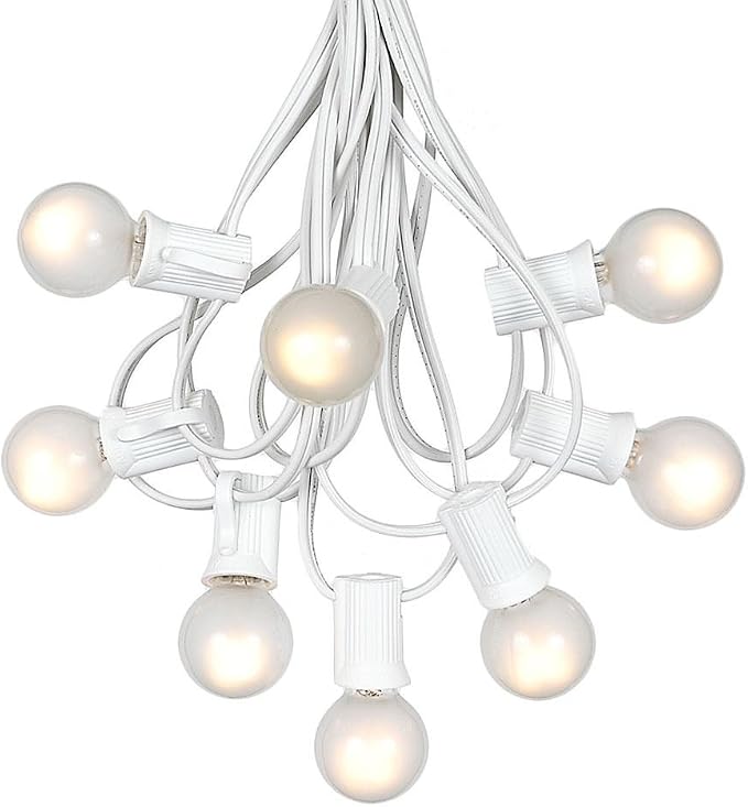 G30 Patio String Lights with 125 Globe Bulbs by NoveltyLights-LightExperts