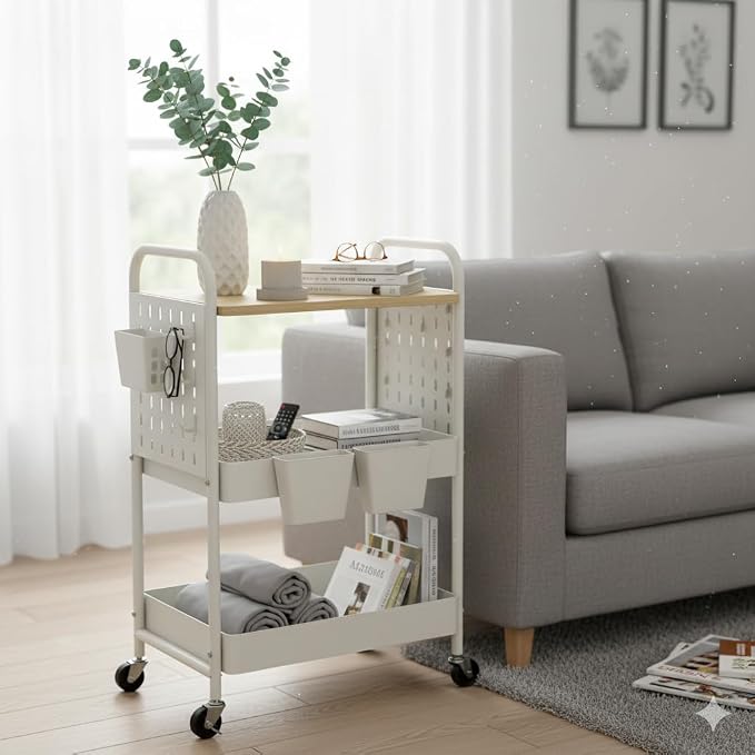 danpinera 3 Tier Rolling Cart - Image 9