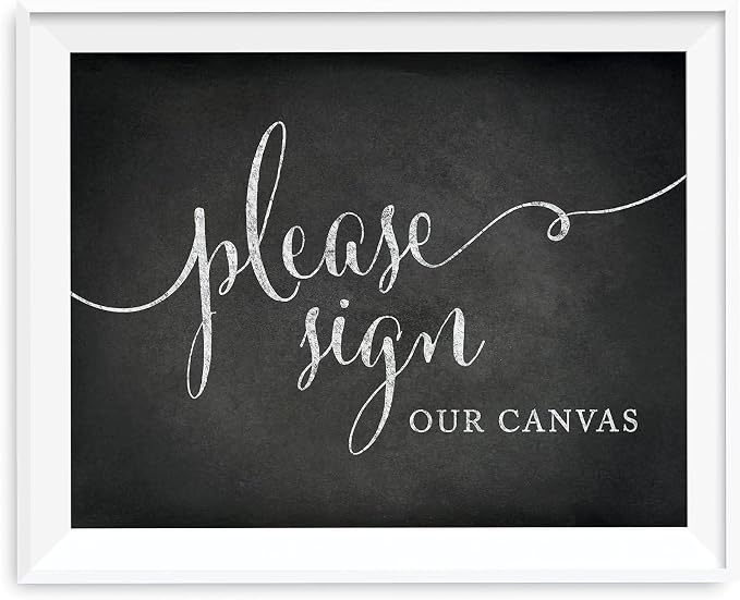 Andaz Press Wedding Party Signs, Vintage Chalkboard Print, 8.5x11-inch by AndazPress