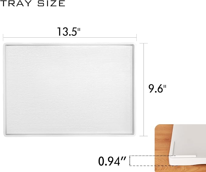 White Serving Tray for Gathering Small Items | Serving Accessory, Stackable - Image 6