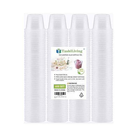 Disposable Plastic Shot Glasses, Condiment Cups, CondimentsTasting, Samples Cups - Image 6