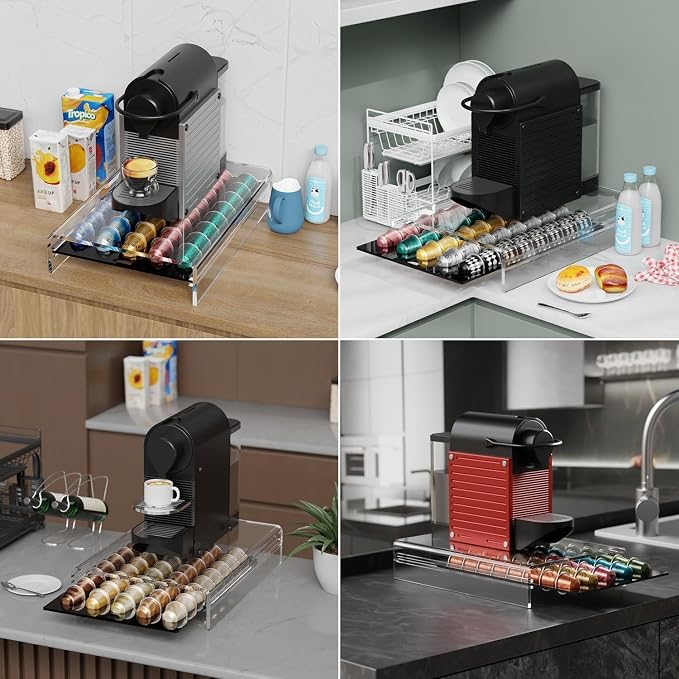 Acrylic Coffee Pod Holder for Nespresso OriginalLine Capsules, 40 Pods Capacity - Image 5