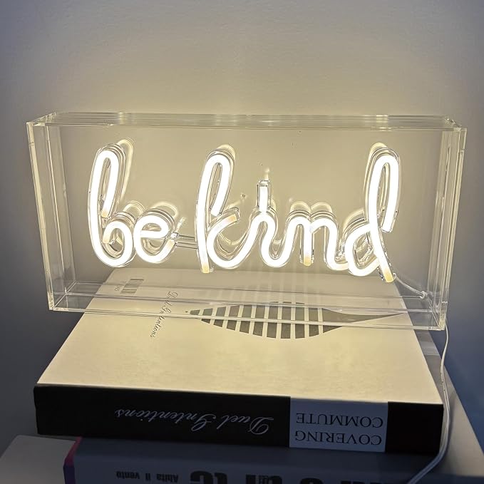 Be Kind Neon Light Sign, 3D Standable Neon Marquee Letters Sign - Image 9
