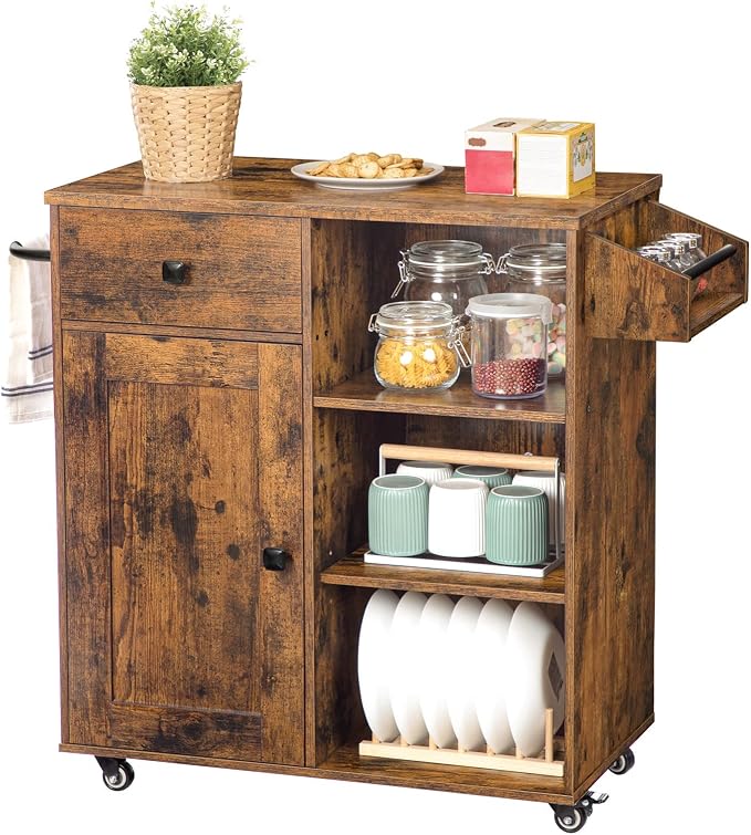 HOOBRO Kitchen Island, Storage Cabinet - Image 9
