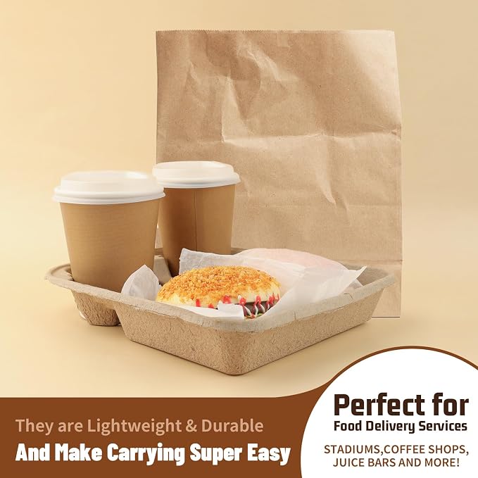 Mat Board Center, 75 Pack 2-Drink Cup Tray, Carrier - Image 8