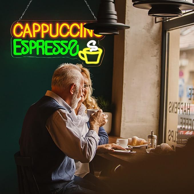Balanar Cappuccino Espresso Neon Signs Beer Bar Sign Led Lights - Image 6
