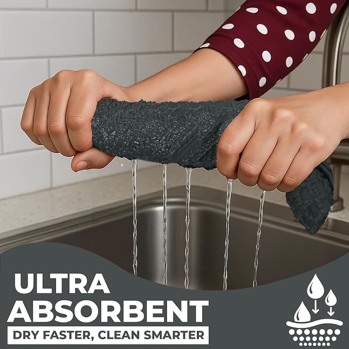 DAN RIVER Premium Grey Kitchen Towels - Image 9