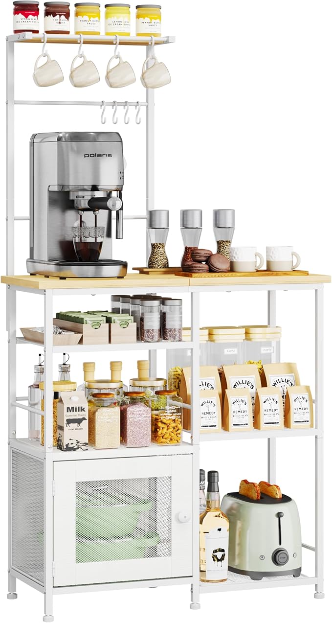 SWTYMIKI Bakers Rack with Storage - Image 9