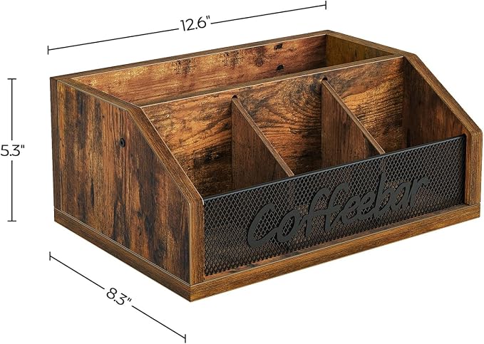 YATINEY Coffee Pod Organizer, Wooden Coffee Bar Organizer - Image 8