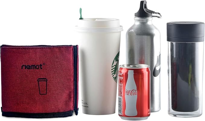 riemot Luggage Travel Cup Holder Free Hand Drink Carrier - Image 8
