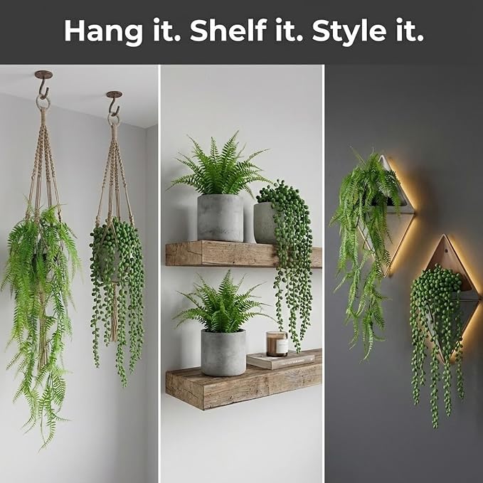 4 Pcs Artificial Hanging Plants - Image 8