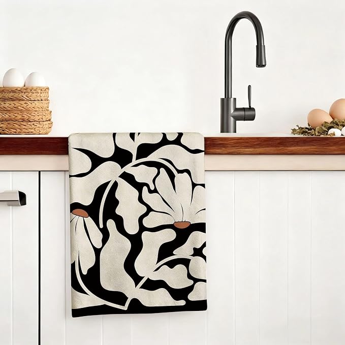 Boho Floral Kitchen Towels Decorative Set of 4, Housewarming Gifts - Image 8