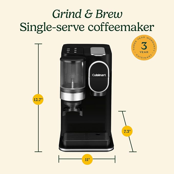 Cuisinart Single-Serve Coffee Maker + Coffee Grinder - Image 6
