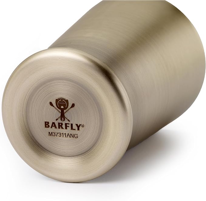 Barfly Cocktail Shaker with Weighted Bottom, Deluxe 18 oz, Antique Gold - Image 5