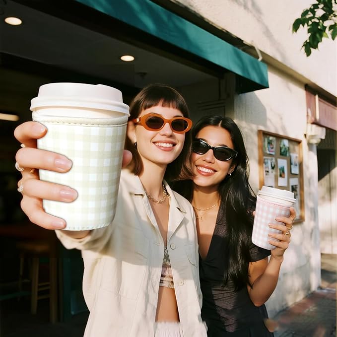 Reusable Insulated Sleeve for Iced Coffee Cup, Coffee Neoprene Sleeve for Cold - Image 7