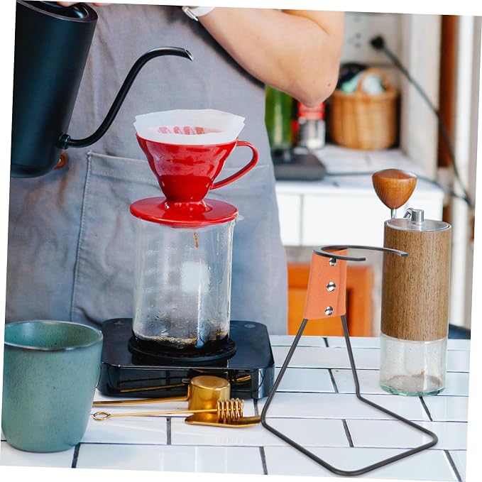 1pc Metal Coffee Dripper Stand for Home Office Iron Base Filter Cup Rack - Image 9